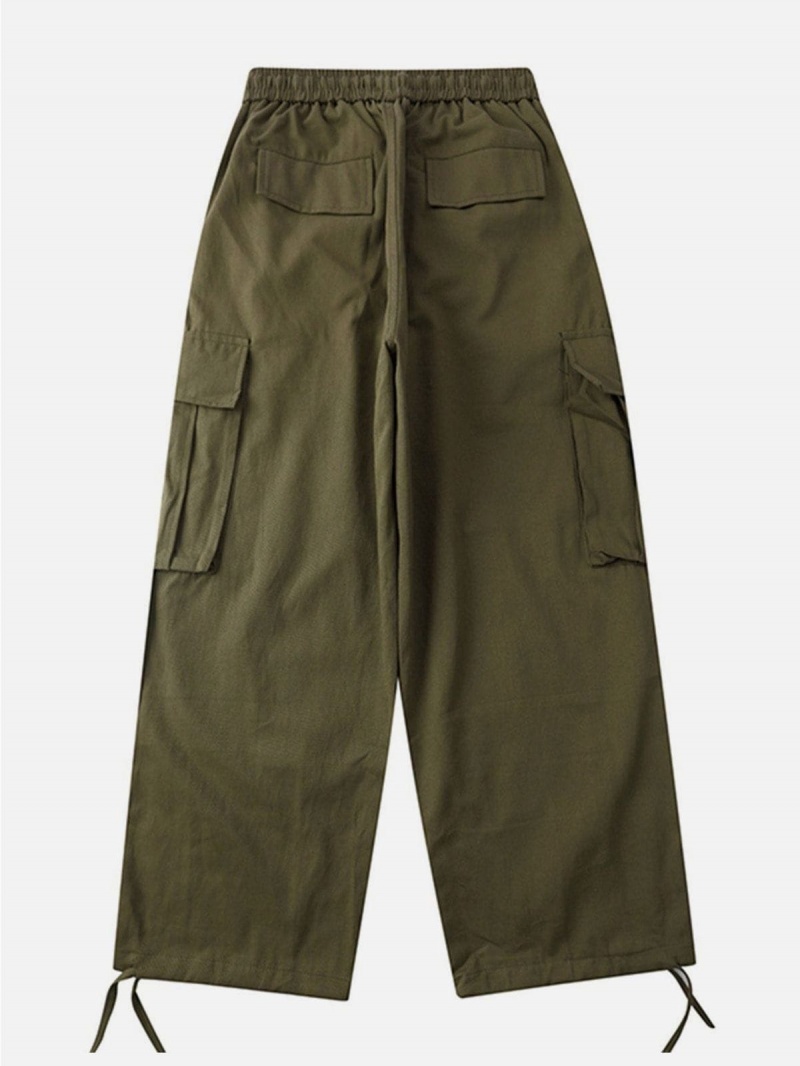 Pantalon Aelfric Eden Vintage Baggy Cargo Vert | QTC-57617128